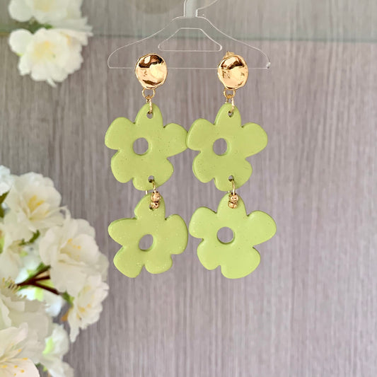 Pendientes Flower Green